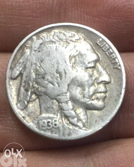 عملة ٥ سنت اميركي تسمى عملة الجاموس 0