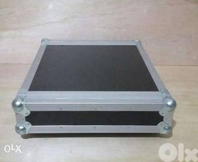 Flight case 2 U double door depth = 55