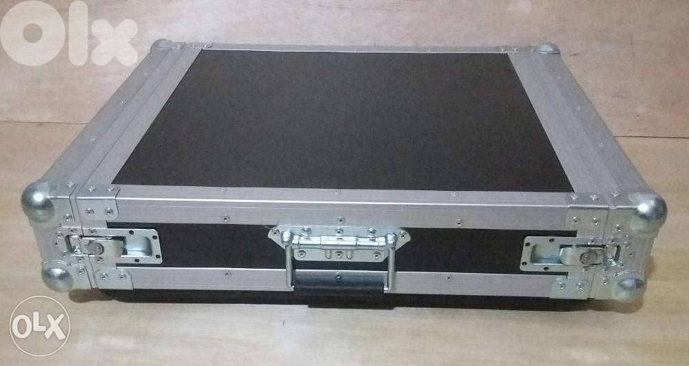 Flight case 2 U double door depth = 55 1