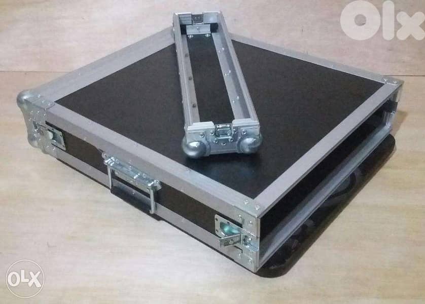 Flight case 2 U double door depth = 55 3