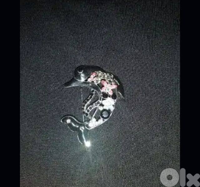 dolphin shape scarf brooch 5