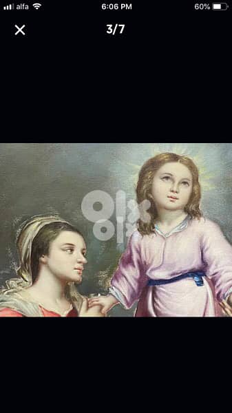 beautiful antique oil painting by famous Habib Srour 2