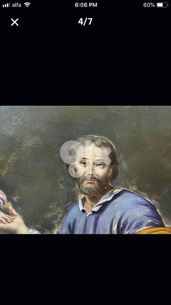 beautiful antique oil painting by famous Habib Srour 4