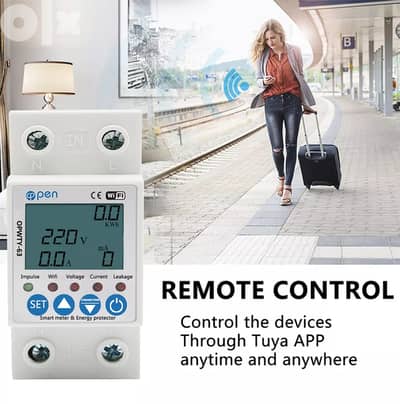 TUYA WiFi Smart Circuit Earth Leakage Over Under Voltage Protector