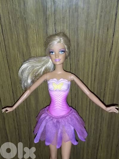 Barbie FAIRYTALE MAGIC FASHION FLOWER Butterfly great doll No Wings=20