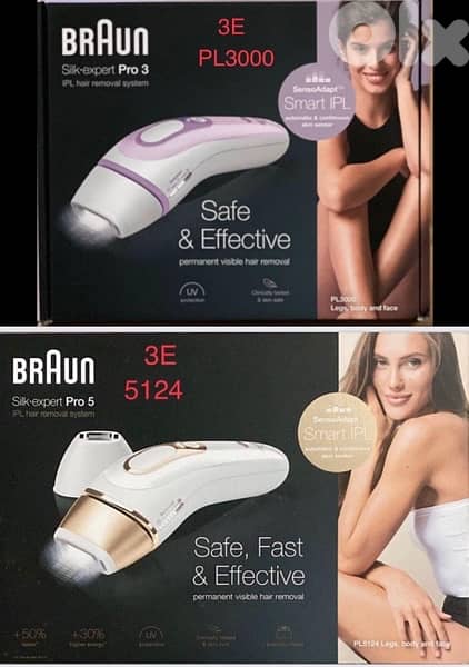 Braun Silk expert PRo available Pro 3 & Pro 5 9