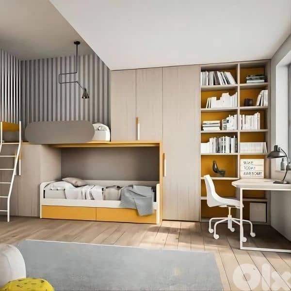 kid bedroom غرفة نوم تفصيل 18
