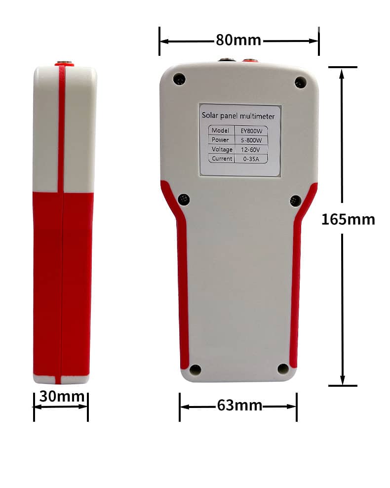 Solar Panel Multimeter Wattmeter 800W ساعة فحص الواح الطاقة ملتيميتر 7