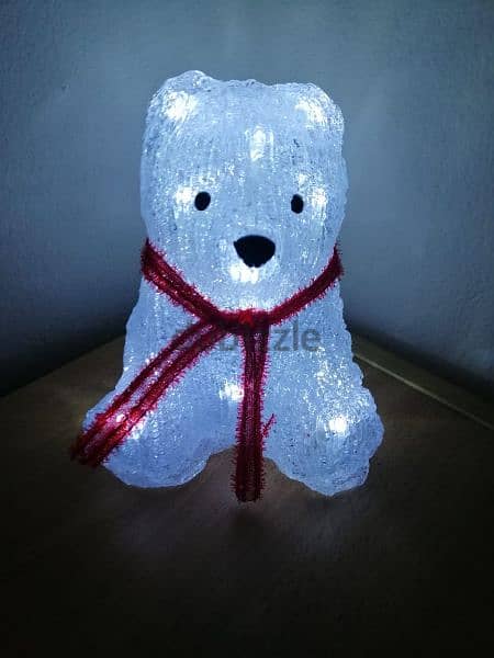 Christmas ice polar bear light from Paris 1