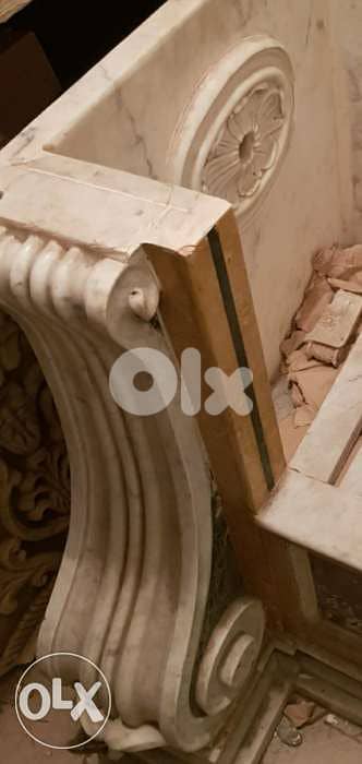 Rare 19th century Italian polychrome marble wall fountain Antique 5