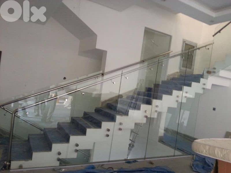 زجاج سيكوريت درابزينات ستانلس وحديد 0