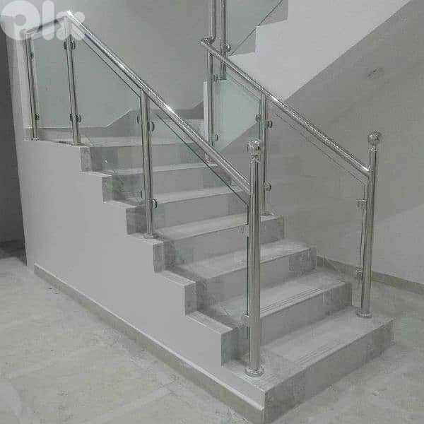 زجاج سيكوريت درابزينات ستانلس وحديد 1