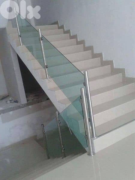 زجاج سيكوريت درابزينات ستانلس وحديد 2