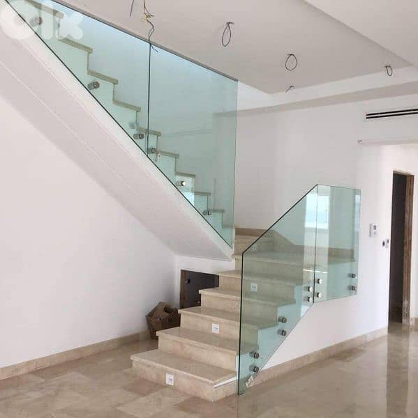 زجاج سيكوريت درابزينات ستانلس وحديد 3