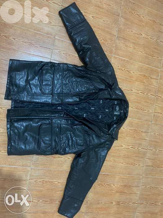 جاكيت جلد أصلي إيطالي 0