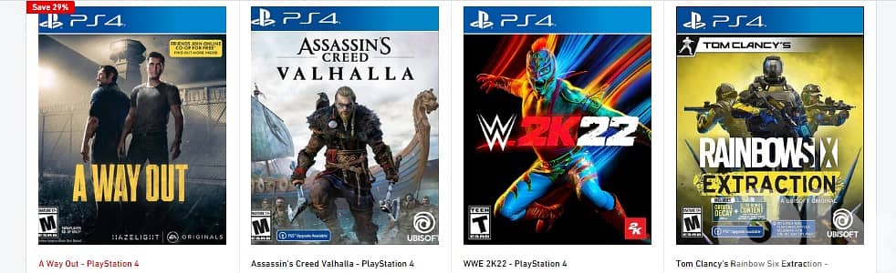 PS4 Games for Sale 12