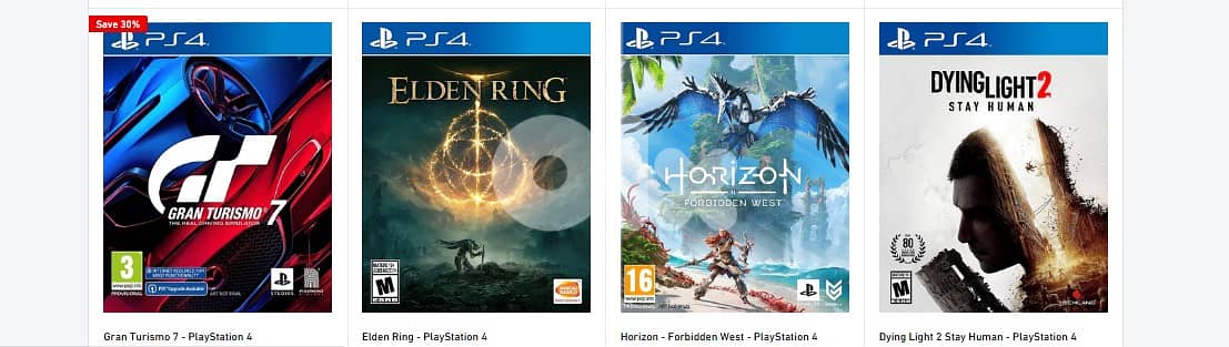 PS4 Games for Sale 7