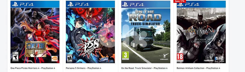 PS4 Games for Sale 2
