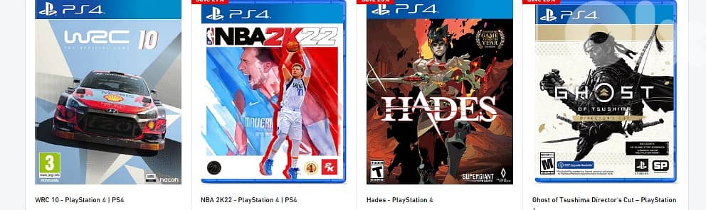 PS4 Games for Sale 13