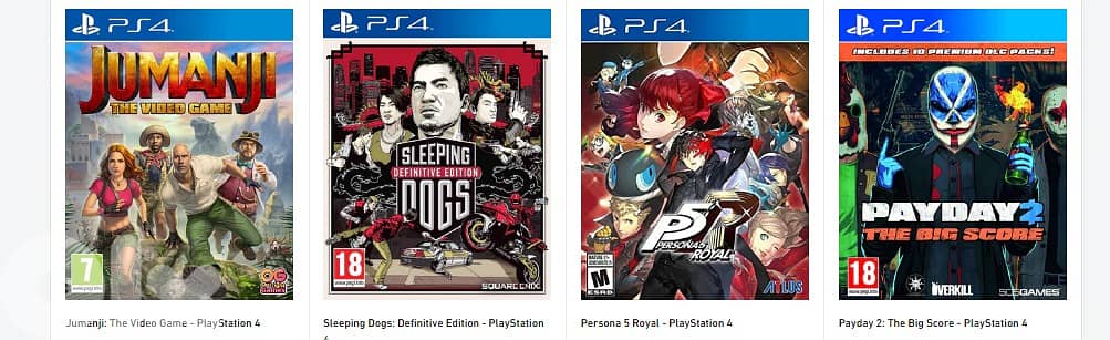 PS4 Games for Sale 6