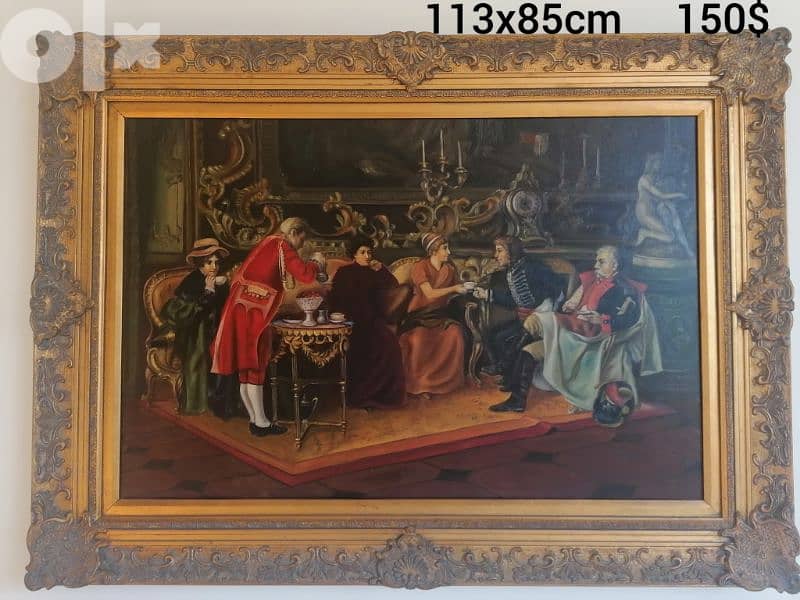 Paintings vintage classical wood frame 2