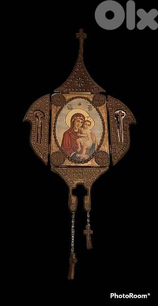 Rare 19th century foldable Russian Icon 0