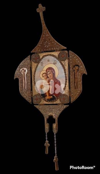 Rare 19th century foldable Russian Icon 1