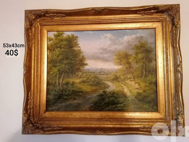 Paintings vintage classical wood frame 5