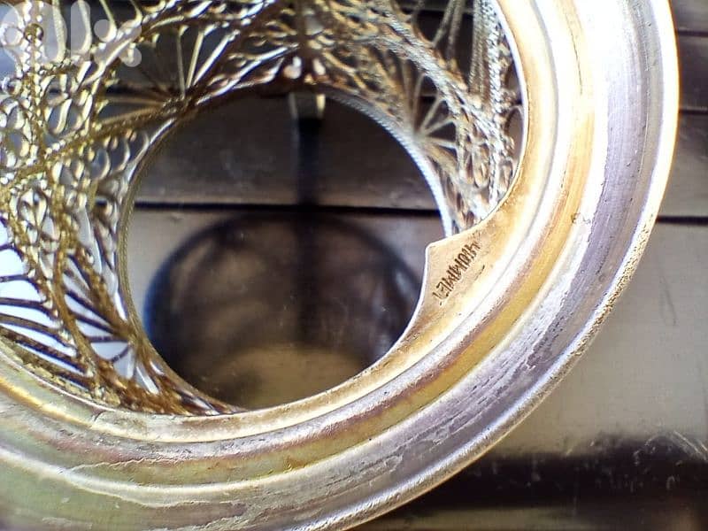 6 porte-verre en argent massif Russe ancien,travail philligram 4