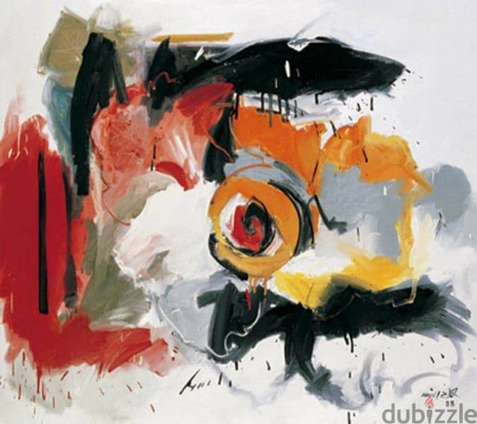 Oil painting on canvas by Missak Terzian 1988 ( The Rose) 1