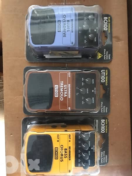 Guitar Pedals EFFECT Behringer prices each 11