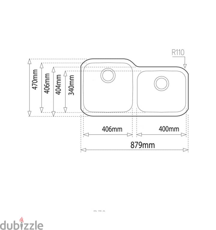 Teka-Undermount sink BE 2B 880R 1