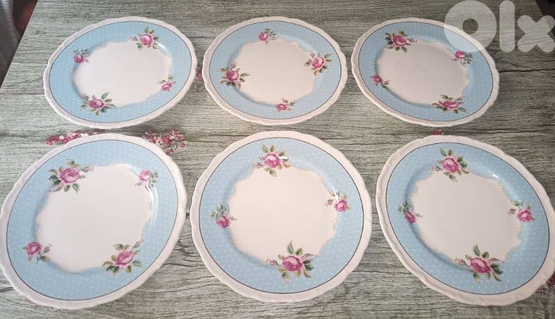 floral desserts and sweets plates and knifes 3