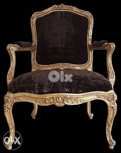 A pair of French Giltwood fauteuils LOUIS XV STYLE, late 19th century