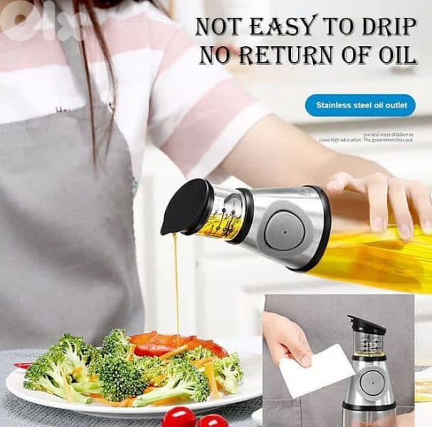 automatic leakproof oil bottle dispenser 0