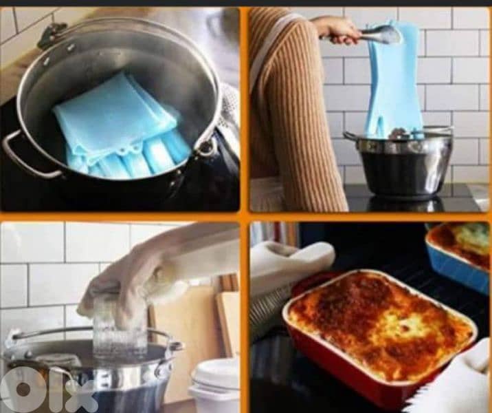 multipurpose thick silicone gloves 3$ 1