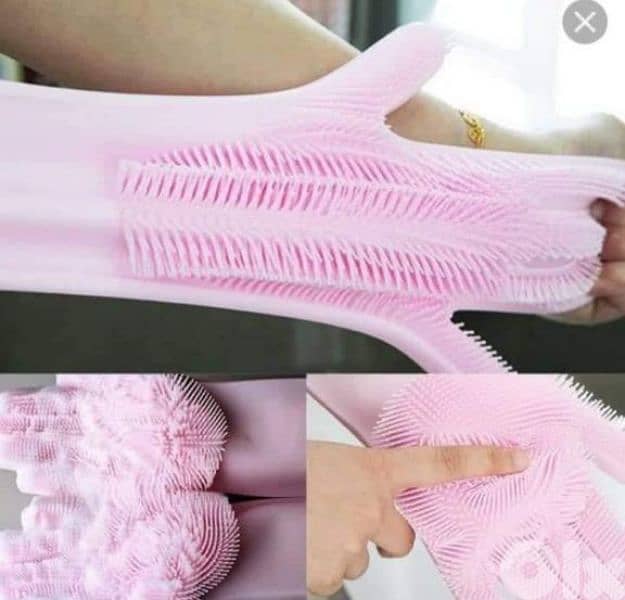 multipurpose thick silicone gloves 3$ 5