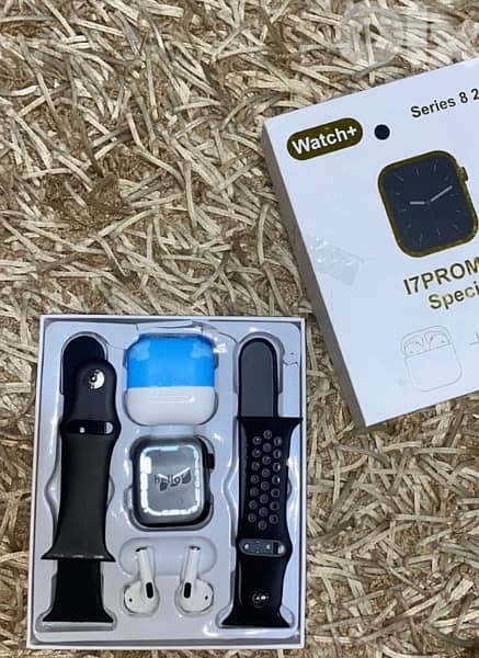 Watch+ and earbuds 3