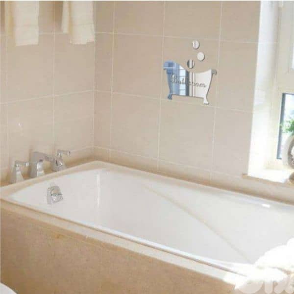 cute bathroom mirror sticker 2