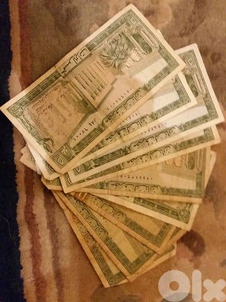 old lebanise  and euro coins 1