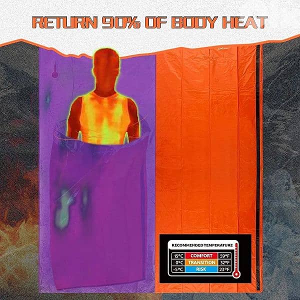 honyao survival sleeping bag 2