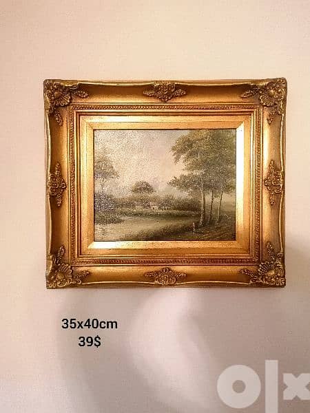 Paintings vintage classical wood frame 4