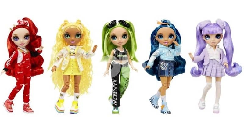 Rainbow High Junior Jr High Exclusive 5 Fashion Doll Set 1