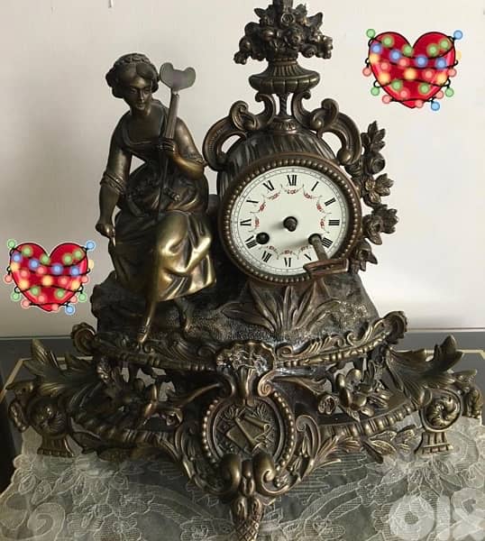 Antique   Bronze  Watch Authentic 0