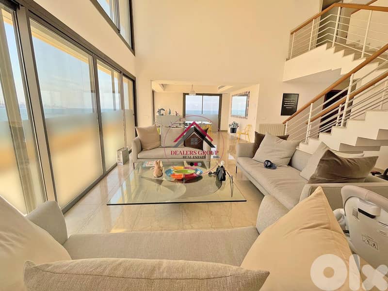 Waterfront City Dbayeh ! Sea View Marvelous Penthouse Duplex For Sale 0