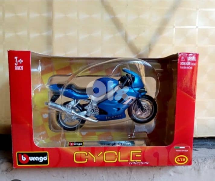 Triumph TT600 diecast motorcycle model 1;18. 0