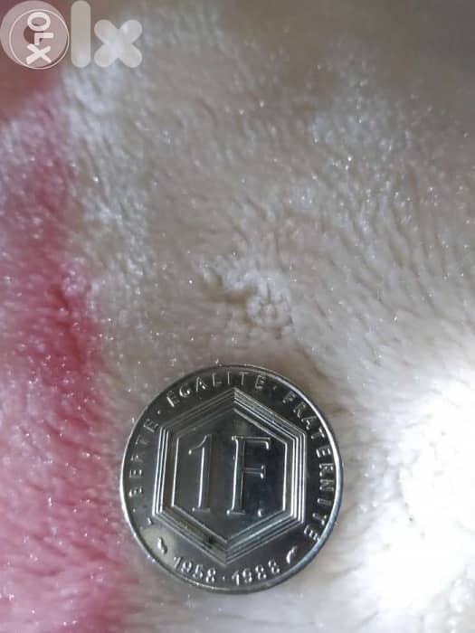Charles De Gaulle French Franc Memorial Nickel Coin minted year 1988 1