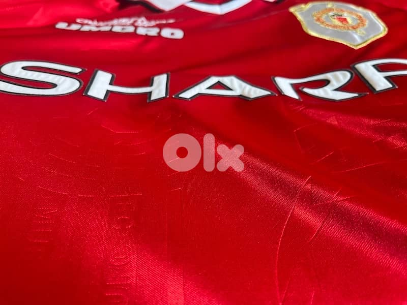 manchester united the final scholes 18  vintage rare umbro jersey 2
