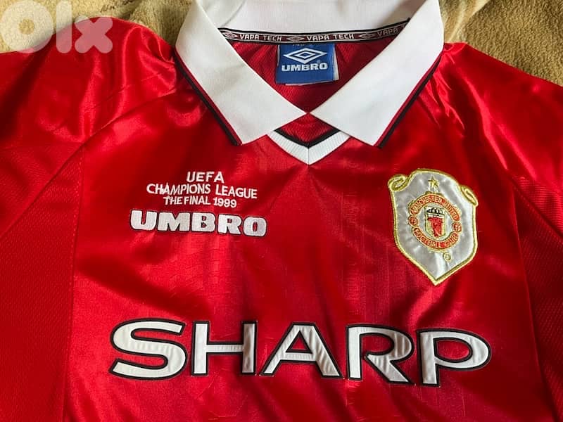 manchester united the final scholes 18  vintage rare umbro jersey 4