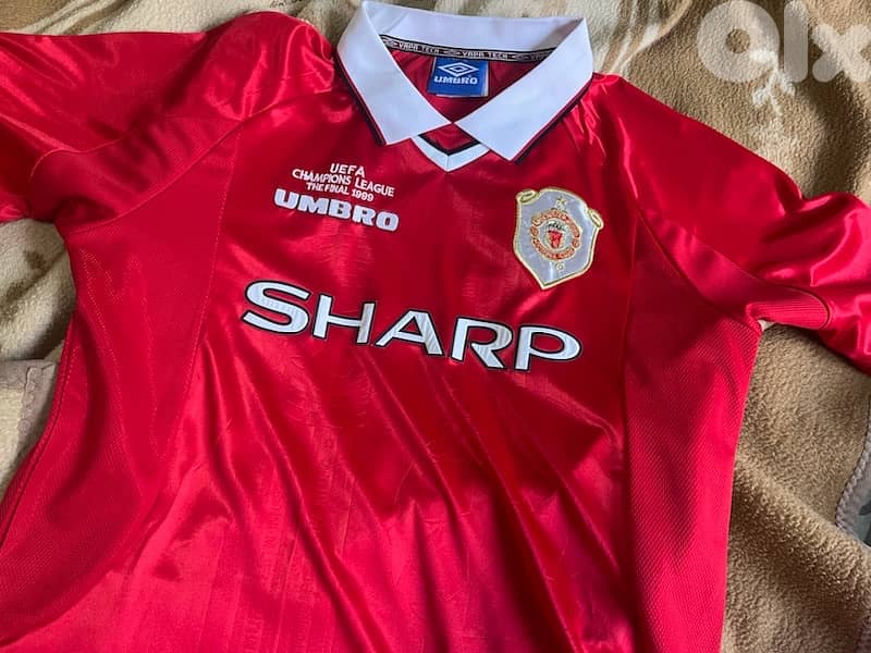manchester united the final scholes 18  vintage rare umbro jersey 5
